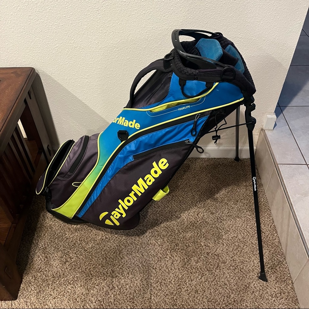 Taylormade Tour Lite Stand Bag Golf Bag Summer 2015 Blue Green “Sprite” Colorway